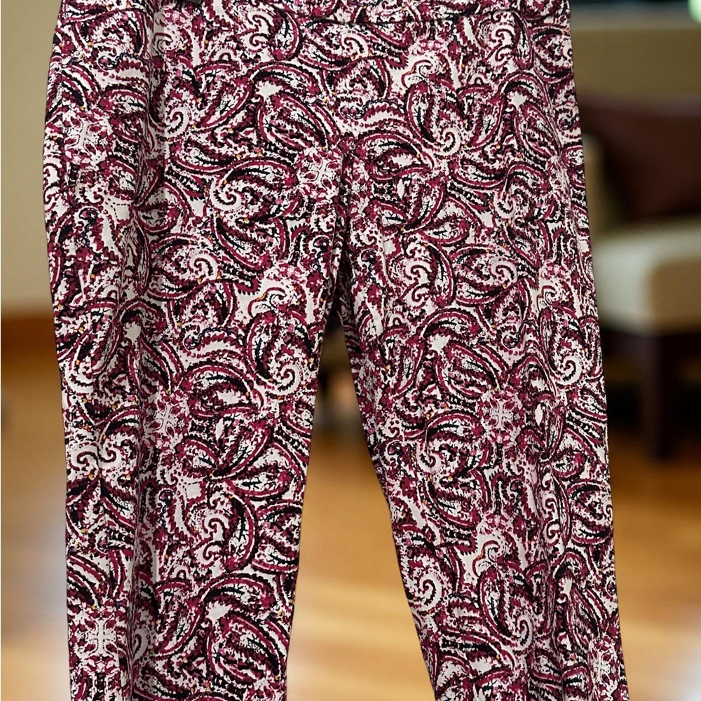 Peck & Peck Pink Paisley Capri's | EUC | Size 10 | Summer Fav